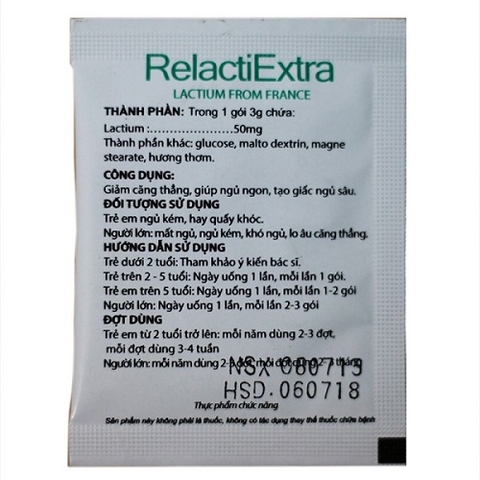 Thực phẩm bảo vệ sức khỏe RelactiExtra