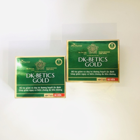 Liệu Trình 2 hộp (240 Viên) DK Betics Gold Từ Dây Thìa Canh Lá To - Hàng chính hãng, Miễn phí vận chuyển