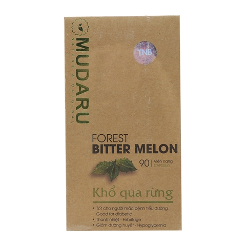 Viên uống khổ qua rừng Mudaru - Chai 90 viên nang-HỖ TRỢ PHÍ SHIP TỚI 25K KHI MUA TỪ 2 HỘP