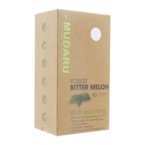 Viên uống khổ qua rừng Mudaru - Chai 90 viên nang-HỖ TRỢ PHÍ SHIP TỚI 25K KHI MUA TỪ 2 HỘP
