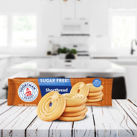 Bánh quy không đường Voortman Shortbread 227g