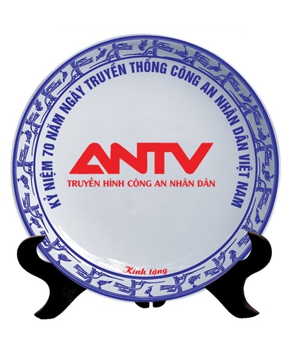 Đĩa sứ in logo