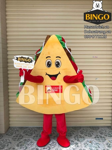 Mascot bánh mỳ tam giác