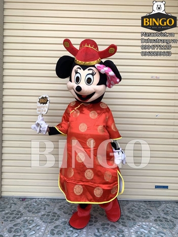 Mascot chuột Minnie thần tài