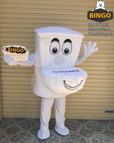 Mascot Mô Hình Bồn Cầu