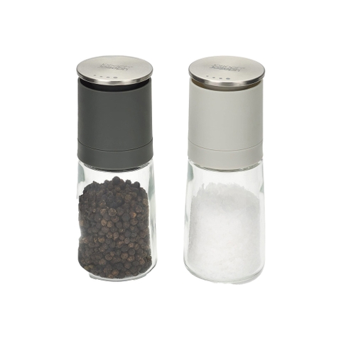 Set đựng muối tiêu Joseph Joseph Grey – JJ Duo No-spill Salt & Pepper Set (Grey)
