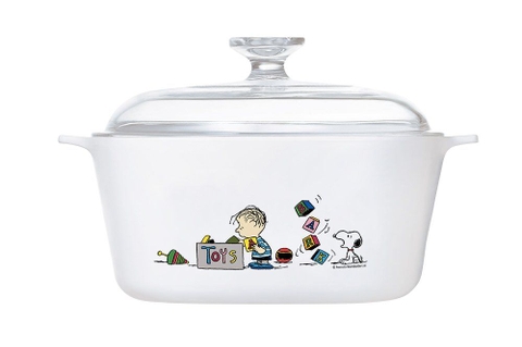 NỒI GỐM THỦY TINH CHỊU NHIỆT CORNINGWARE -PHIÊN BẢN GIỚI HẠN SNOOPY 5L