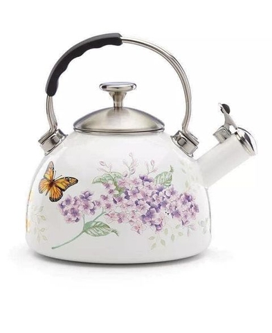 Ấm đun bếp từ thổi sáo Lenox Butterfly Meadow