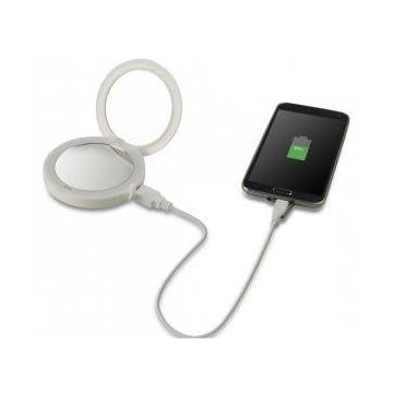 Gương trang điểm cầm tay Homedics charging mirror mir-150cg-eu