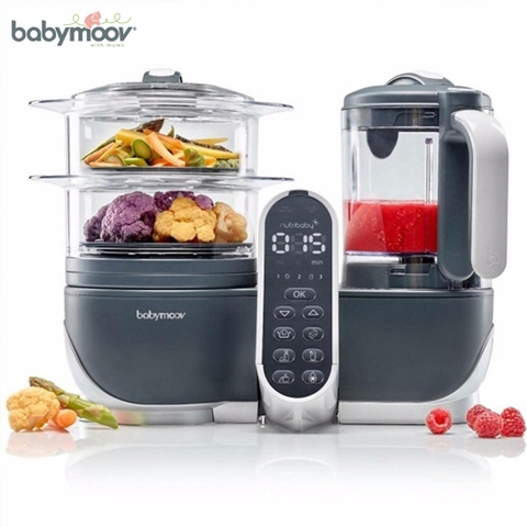 MÁY XAY HẤP ĐA NĂNG NUTRIBABY 5IN1 PLUS BABYMOOV BM14878