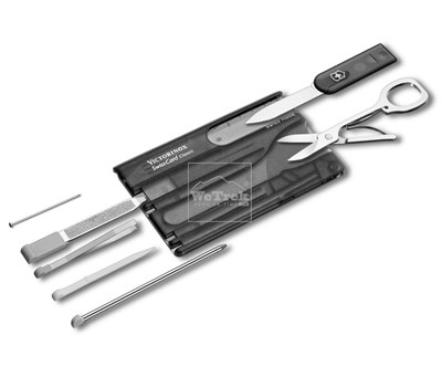 Dụng cụ đa năng Victorinox Swisscard màu đen, 0.7133.T3