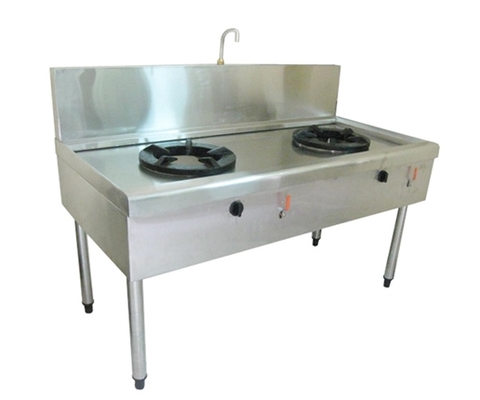 Bếp Á 2 Họng 1 Vòi Nước BBQ- BA2H