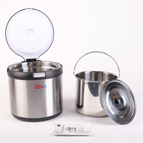 Nồi Ủ Giữ Nhiệt Đa Năng, Nồi Ủ Seka SK-D45 Dung Tích 4.5l Chất Liệu Inox 304