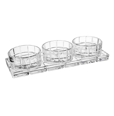 Sét gia vị 4 món Godinger Radius Relish Set