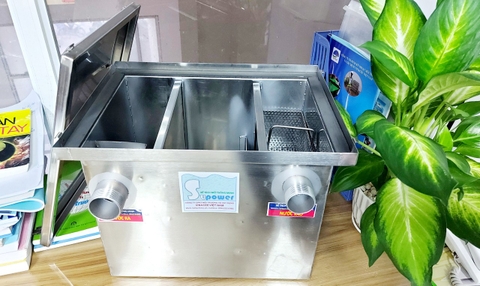 Bể tách mỡ nhà hàng 30L Inox 304