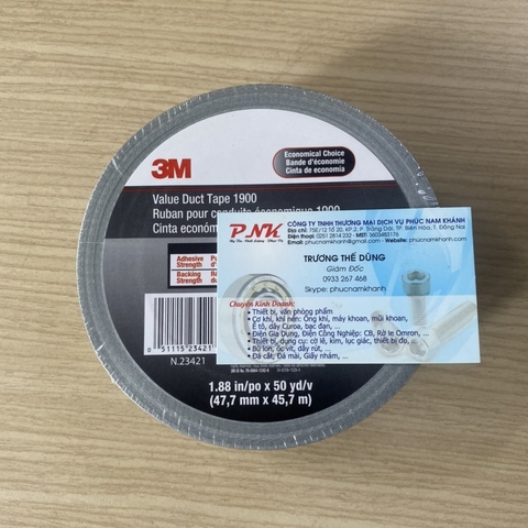 BĂNG KEO 3M 1900 VALUE DUCT TAPE 47.7MMx45.7M