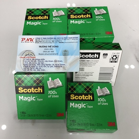 BĂNG KEO 3M SCOTCH MAGIC 810