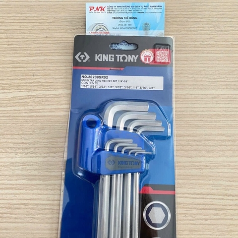 BỘ LỤC GIÁC 9 CHI TIẾT HỆ INCH KINGTONY 20209SR02