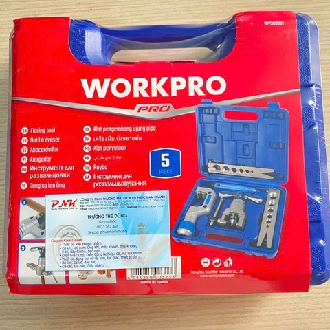 BỘ DỤNG CỤ NONG ỐNG ĐỒNG WORKPRO WP303001 (1 SET = 5 CÁI)