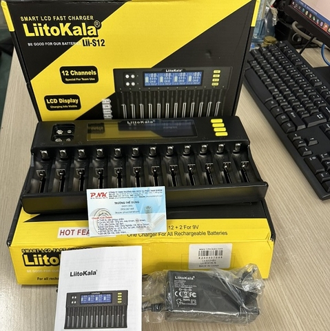 BỘ SẠC PIN LIITOKALA LII-S12 12 KHE SẠC PIN