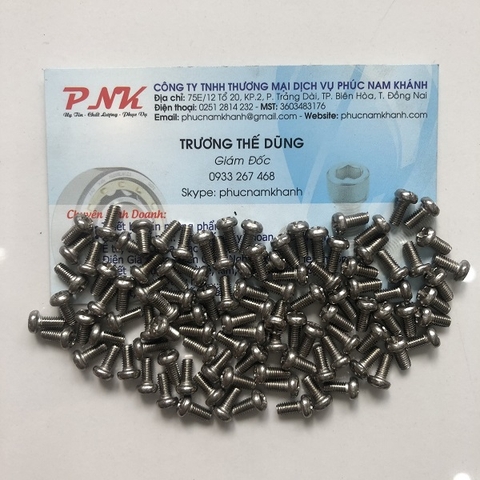 BÙ LON ĐẦU TRÒN PAKE INOX304 M5x10MM