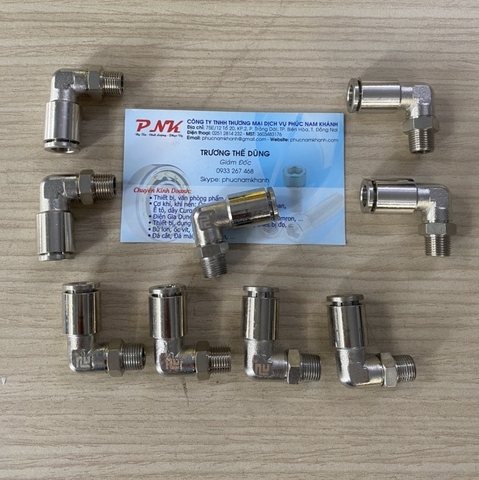 CO L INOX NỐI HƠI REN 9.6 ỐNG 12MM