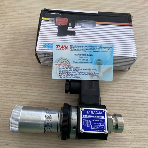 CÔNG TẮC ÁP SUẤT MEAGJA JSC-02N AC250V-3A 30-210KG/CM2