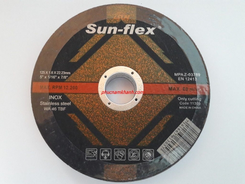 Đá cắt Sun-Flex 125 x 1.6 x 22.23