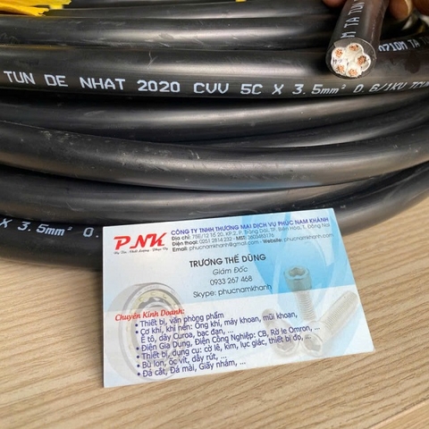 DÂY CÁP ĐIỀU KHIỂN CVV 5x3.5 TA TUN ĐỆ NHẤT