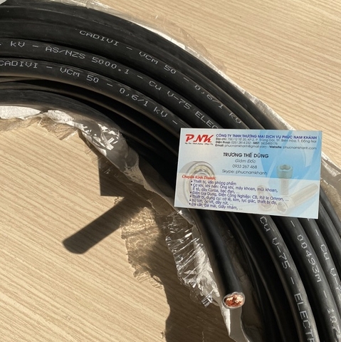 DÂY ĐIỆN CADIVI VCM 50MM2 0.6/1KV