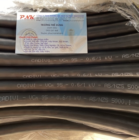 DÂY ĐIỆN CADIVI VCM 95MM2 0.6/1KV