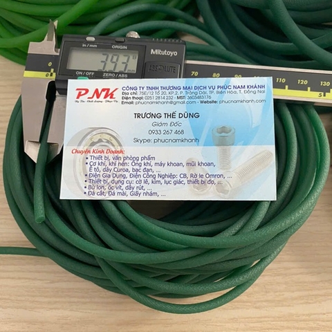 DÂY PU TRÒN ĐẶC 4MM MÀU XANH