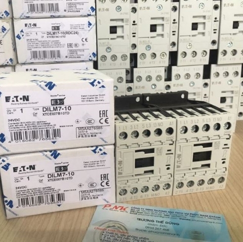 CONTACTOR EATON DILM 7-10 24VDC