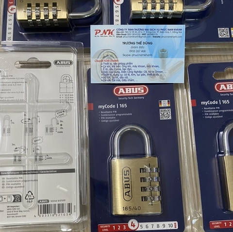 KHÓA SỐ ABUS 165/40