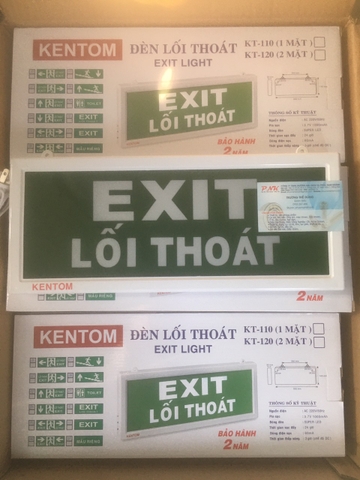 ĐÈN EXIT 1 MẶT KENTOM KT-110