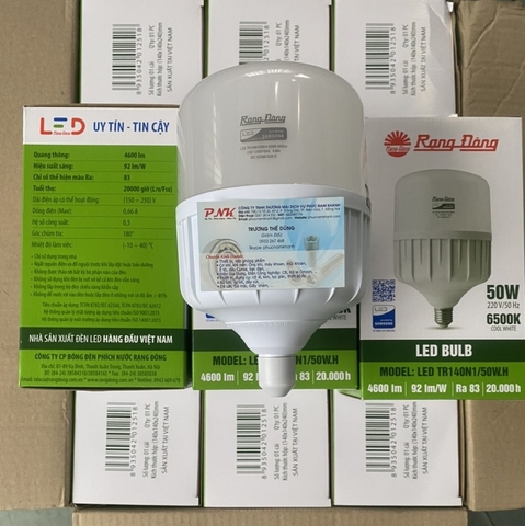 BÓNG ĐÈN LED BULB 50W E27 RẠNG ĐÔNG