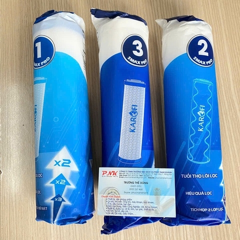 LÕI LỌC KAROFI 123 PRO DÙNG CHO MÁY LỌC NƯỚC RO