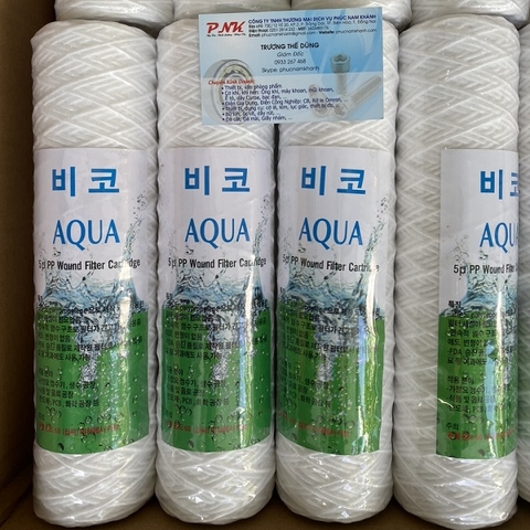 LÕI LỌC SỢI CPP 10 INCH 5 MICRON AQUA