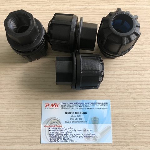 MĂNG SÔNG HDPE NỐI REN TRONG 1/2