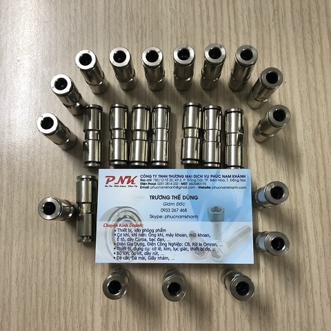 NỐI HƠI THẲNG INOX ỐNG 4MM