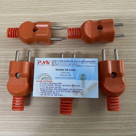 PHÍCH CẮM 2 CHẤU CHỊU TẢI 16A-250V 3000W