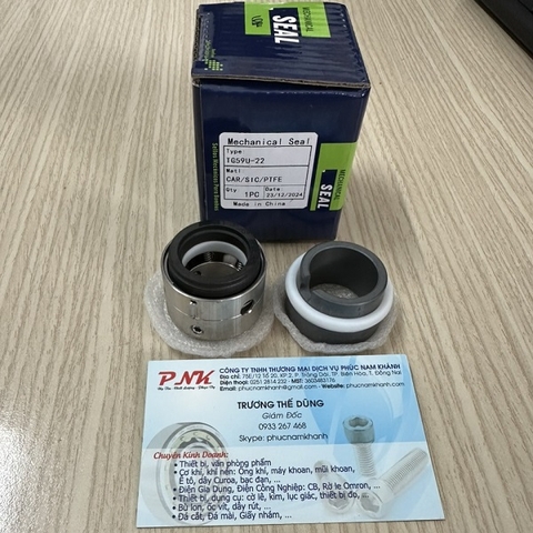 PHỐT CƠ KHÍ TG59U-22 22x36MM CAR/SIC/PTFE (TEFLON TRẮNG)