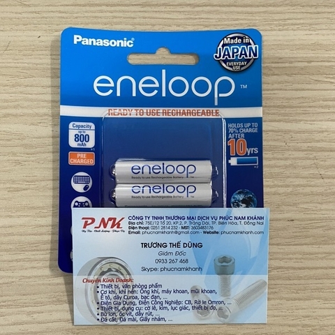 PIN SẠC PANASONIC ENELOOP AAA 800MAH