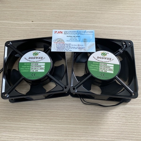 QUẠT TẢN NHIỆT DS12038HSL 0.14A 22W 220V 120x120x38MM