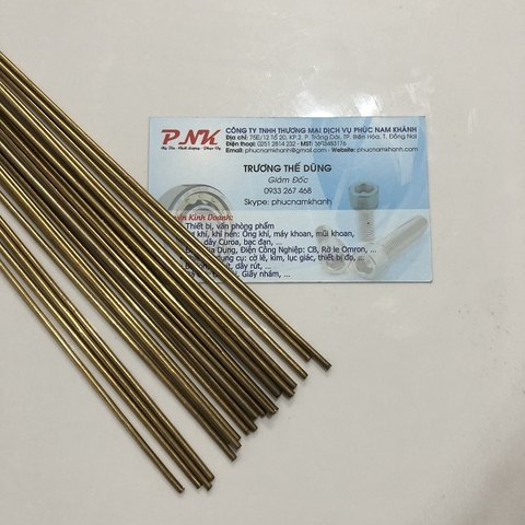 QUE HÀN ĐỒNG THAU 2x1000MM