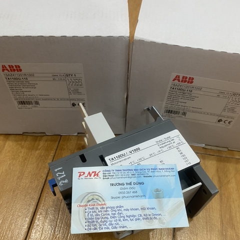 RELAY NHIỆT ABB TA110DU-110 1SAZ411201R1002 80-110A