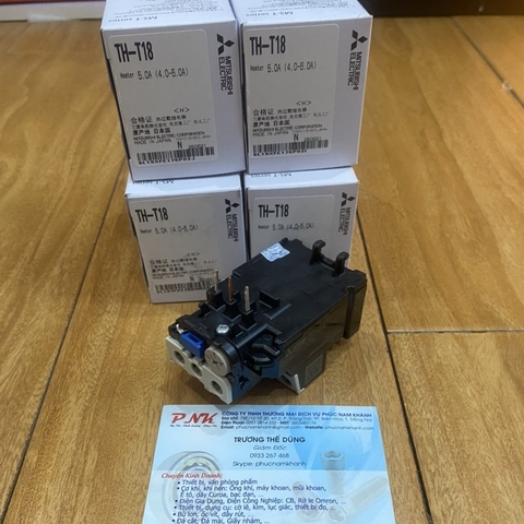 RELAY NHIỆT MITSUBISHI TH-T18 5A (4.0-6.0A)