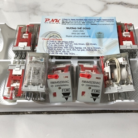 RƠ LE 14 CHÂN 220VAC RMIA45230AC CARLO GAVAZZI