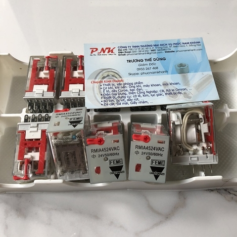 RƠ LE 14 CHÂN 24VAC RMIA4524AC CARLO GAVAZZI