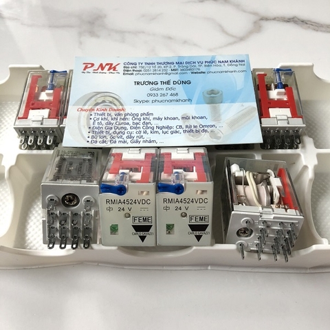 RƠ LE 14 CHÂN 24VDC RMIA4524DC CARLO GAVAZZI